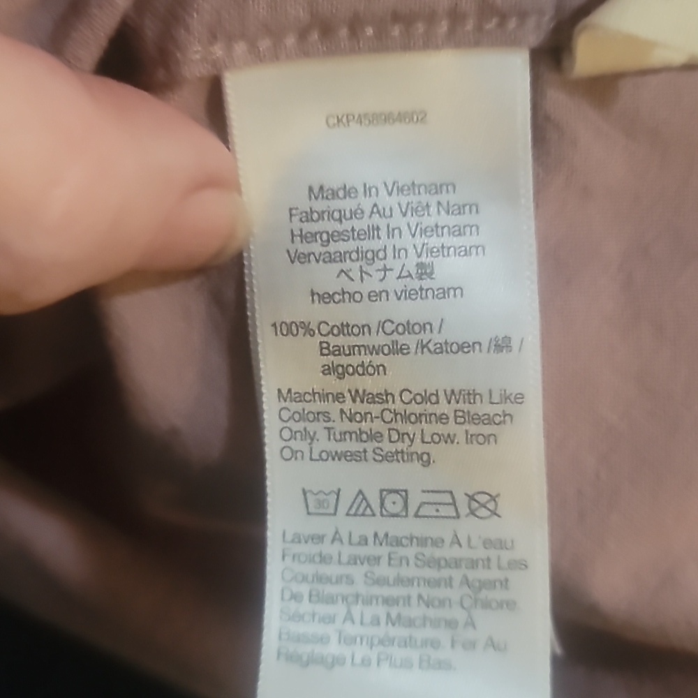 Madewell Perfect Fit Top in Soft Brown XS cotton button down shirt unisex - Picture 5 of 8